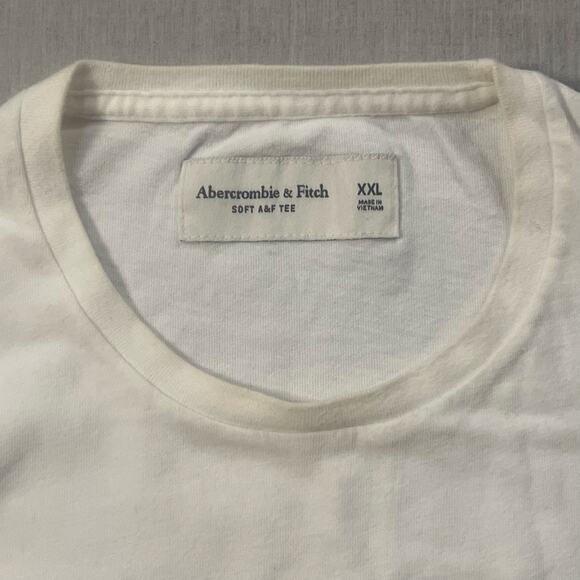 Abercrombie & Fitch Men’s XXL White Graphic Tee New York Soft AF Cotton T-Shirt - Picture 3 of 8